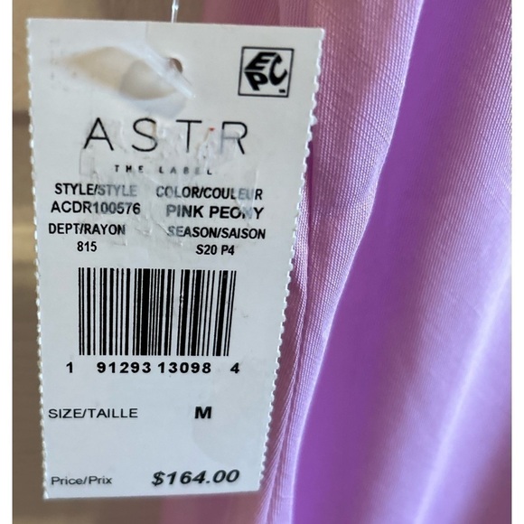 Astr The Label Nwt Bonita Slip Summer Dress In Pink Sz M - Picture 8 of 8